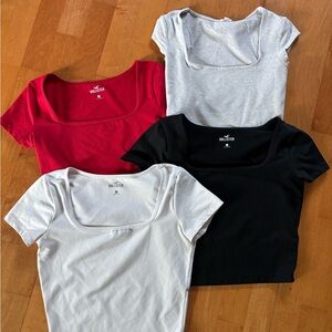 Hollister and Garage square neck BUNDLE